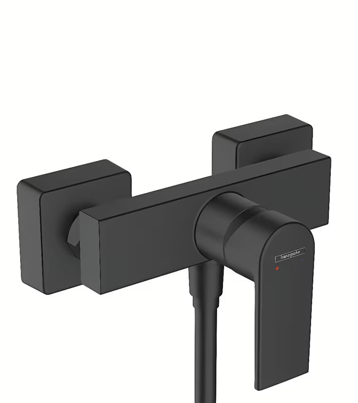 Ścienna jednouchwytowa bateria prysznicowa Hansgrohe Vernis Shape w matowej czerni