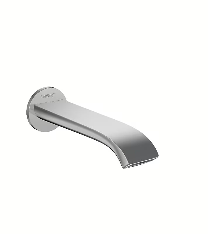 Ścienny wylewka wannowa Hansgrohe Vivenis w chromie z extra szerokim strumieniem WaterfallStream.