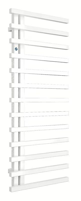 Biały połysk kombinowany łazienkowy grzejnik łazienkowy Hopa Darvel 173x60 cm z ryflowanym frontem