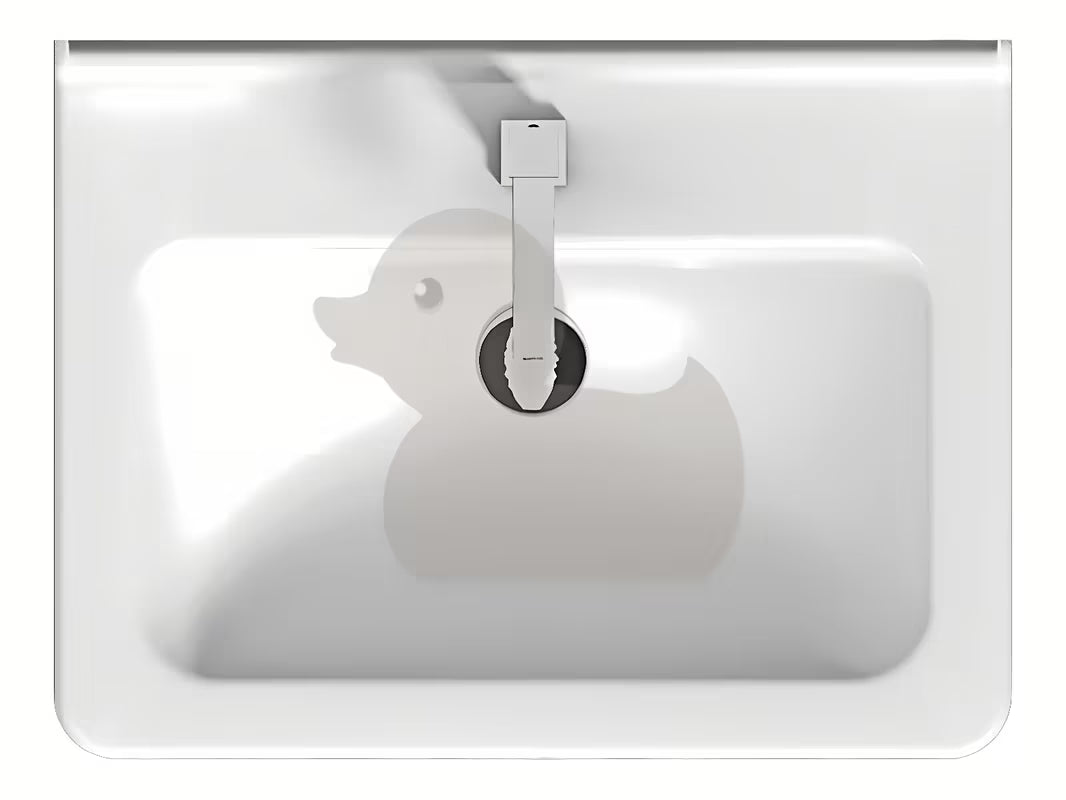 Wiszące ceramiczna umywalka Jika Cubito 60 x 45 cm w kolorze białym z otworem pro baterię pośrodku.