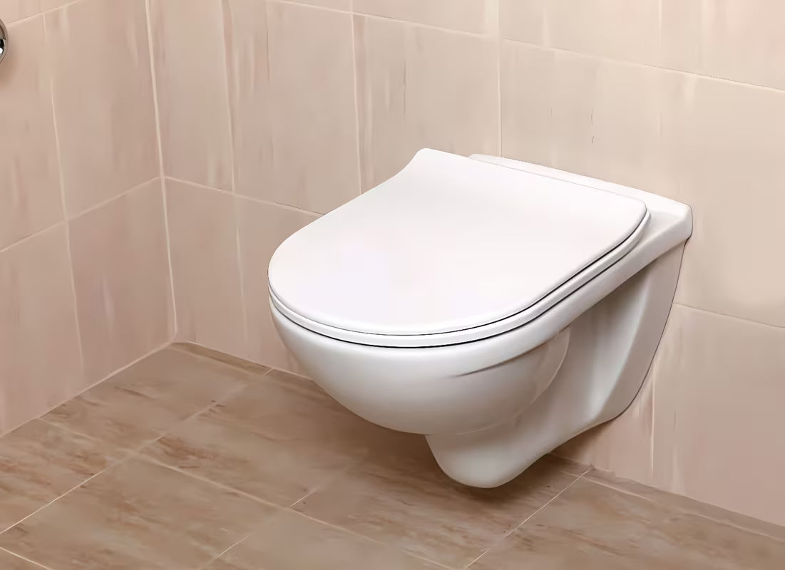 Miska WC Wisząca Jika Lyra Plus z białej ceramiki z oszczędnym spłukiwaniem DualFlush i odpływem poziomym.