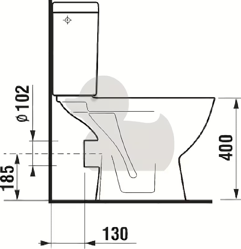 Biały kompakt WC KOMPAKT wc Jika Lyra Plus z odpływem pionowym i spłuczką DualFlush.
