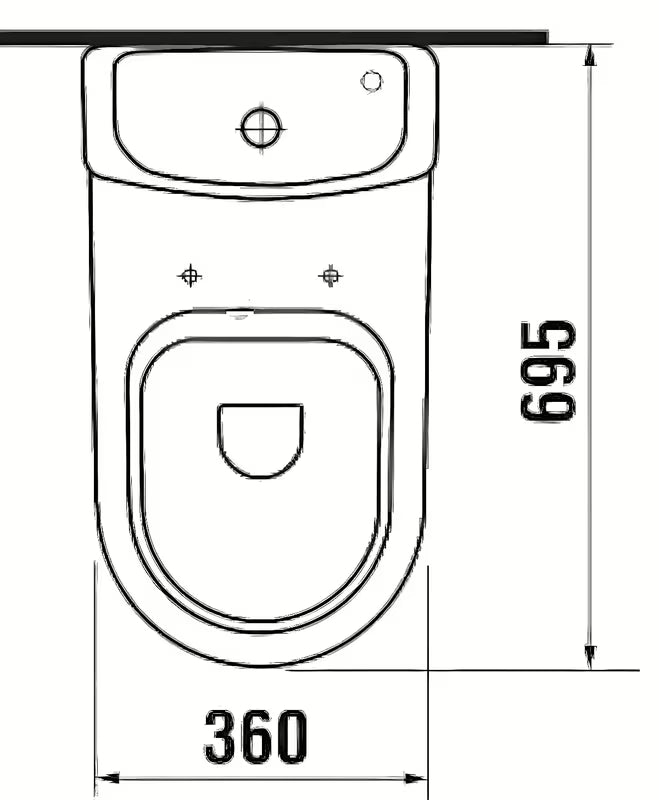 Biały MISKA wc zbiornik Jika Mio z bocznym doprowadzeniem wody i spłukiwaniem DualFlush 3/6 l