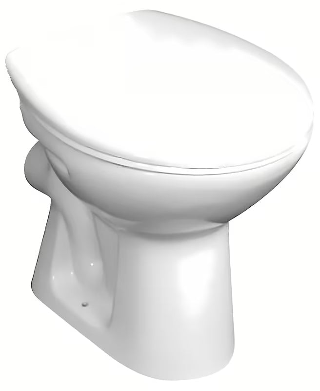 Miska WC Stojąca Jika Zeta w kolorze białym z głębokim spłukiwaniem i odpływem poziomym