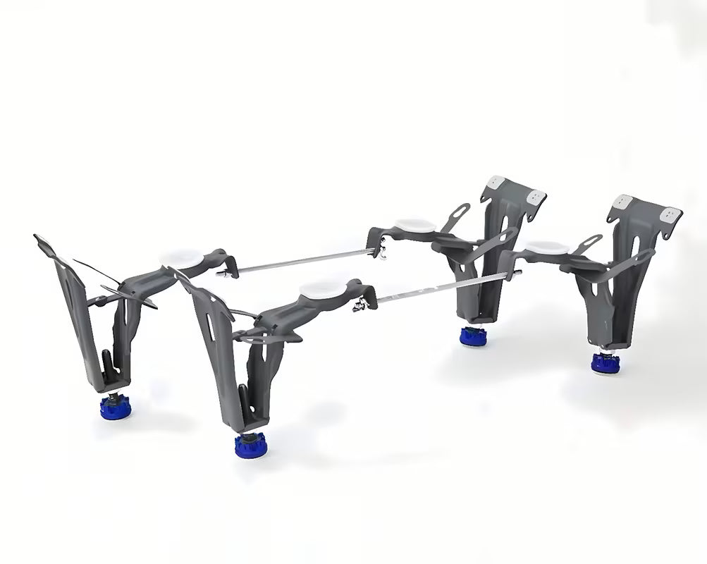 Uniwersalne nogi pod wannę z regulacją wysokości nóżki Kaldewei Installation pro do stabilnego osadzenia wanny.
