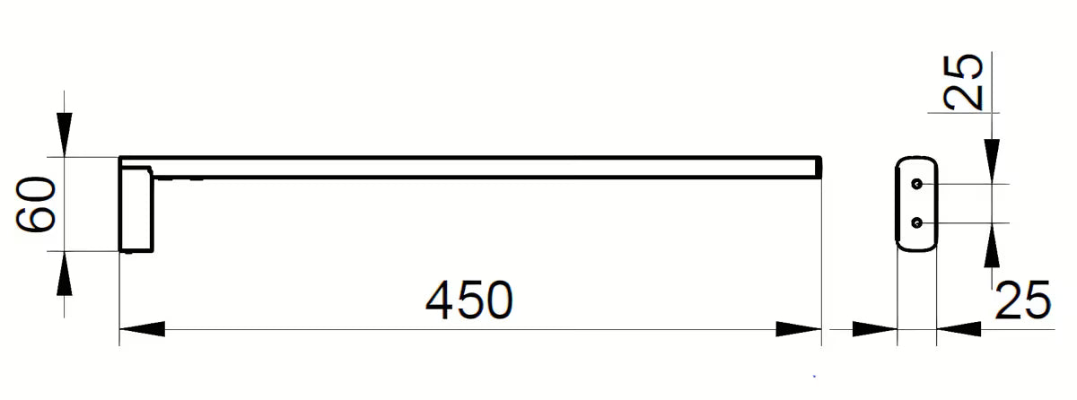Chromowana jednouchwytowa uchwyt na ręczniki Keuco Edition 400