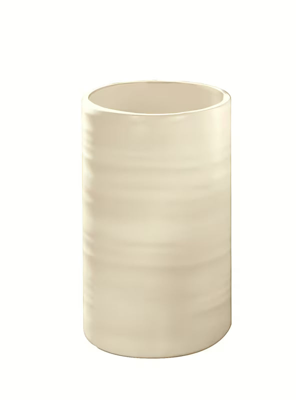 Wolnostojący beżowy uchwyt na szczoteczki do zębów Kleine Wolke Sahara o eleganckim designie