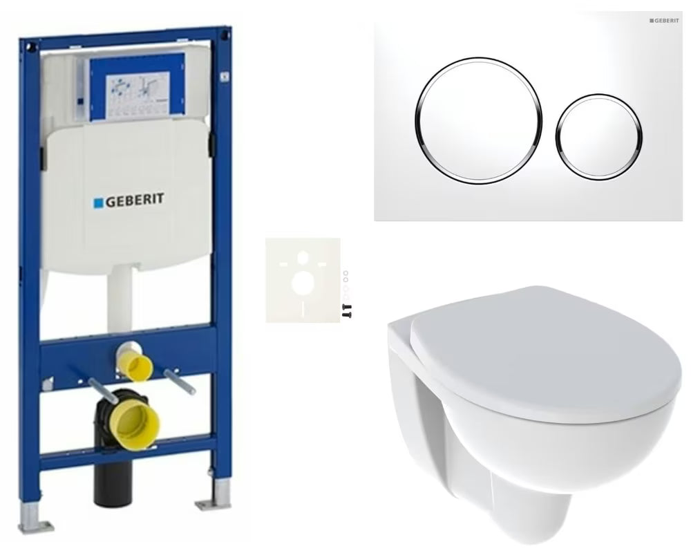 Zestaw WC podtynkowy Kolo Rekord z modułem podtynkowym Geberit Duofix i deską soft Close