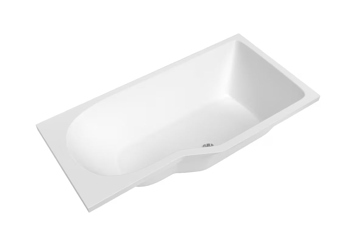Laguna Beáta Plus asymetryczna wanna narożna prawa 160x80 cm z lanego akrylu PMMA z błyszczącą powierzchnią