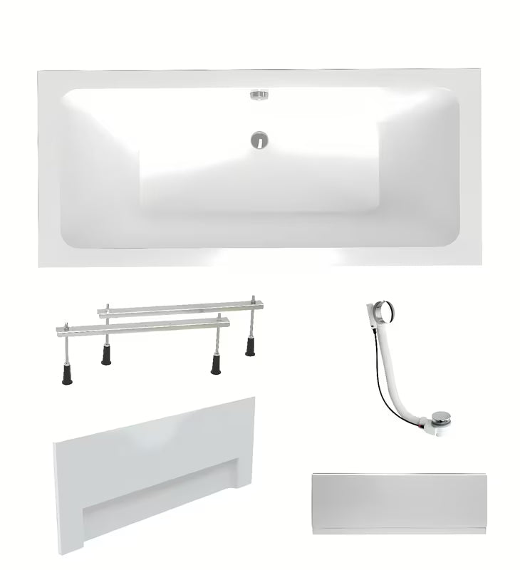 Laguna Nora Plus prostokątna wanna akrylowa 170 x 75 cm w wersji uniwersalnej lewej i prawej