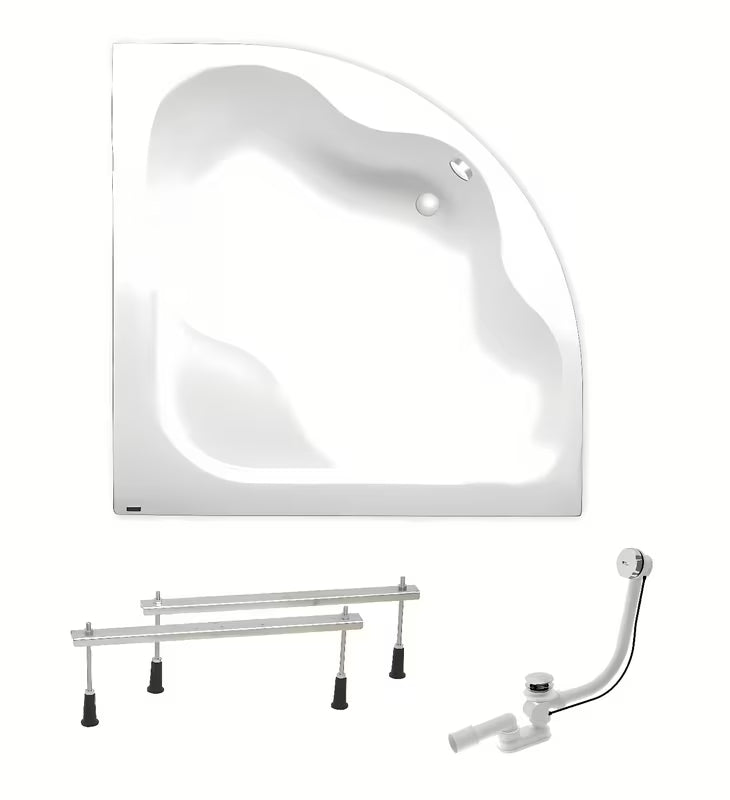 Narożna wanna akrylowa Laguna Syntia Plus 150x150 cm pro w wersji lewej i prawej