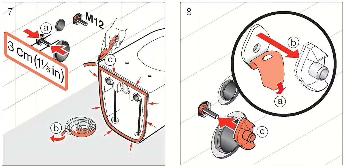 Mata wygłuszająca do WC Laufen w formie taśmy pro do ukrytego montażu miski WC