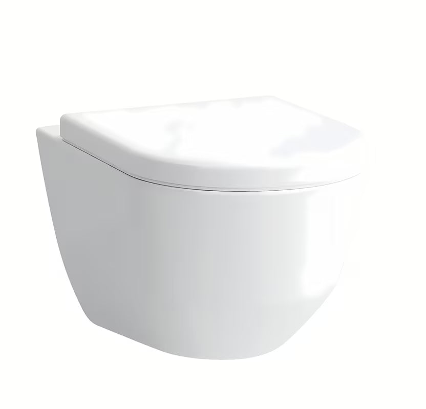 Białe miska WC wisząca Laufen Pro bez układu spłukującego z ukrytym mocowaniem EasyFit 2.0.