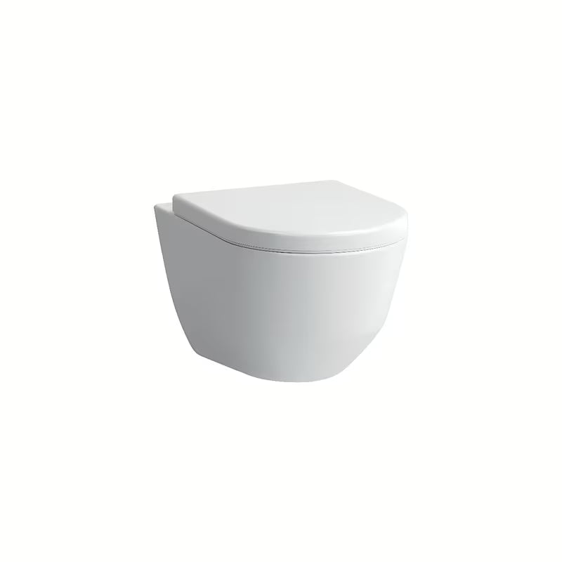 Białe miska WC wisząca Laufen Pro s z bezkołnierzową technologią Rimless i ukrytym mocowaniem EasyFit 2.0