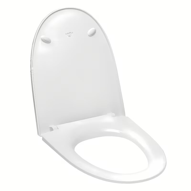 Biała DESKA sedesowa Laufen Pro Nordic z duroplastu z soft Close pro ciche i płynne domykanie.