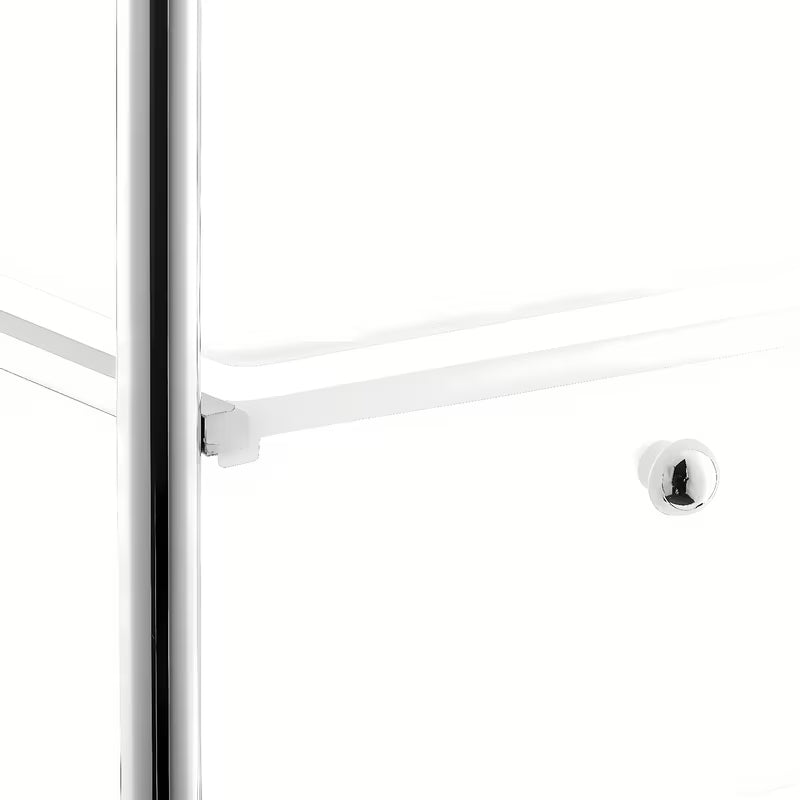 Multi Element Chrome wózek na kółkach z trzema wyjmowanymi plastikowymi szufladami do łazienki