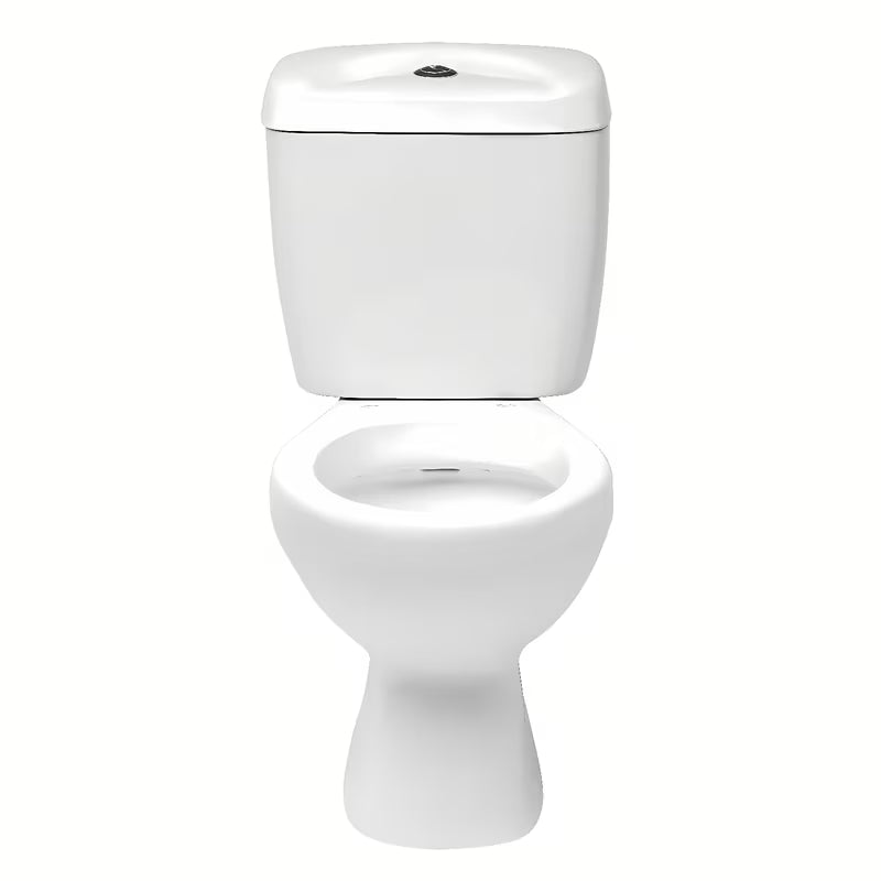 Biała KOMPAKT wc Multi Eur w klasycznym stylu, z odpływem poziomym i mechanizmem DualFlush
