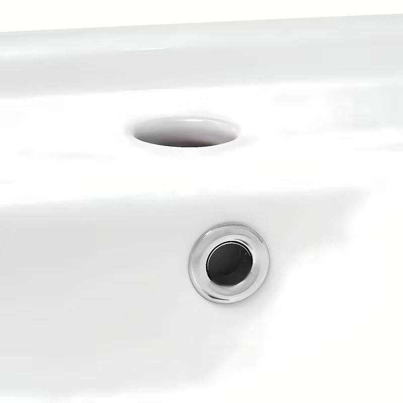 Biała wiszące ceramiczna umywalka Multi 50 x 39,5 cm z otworem pro baterię pośrodku