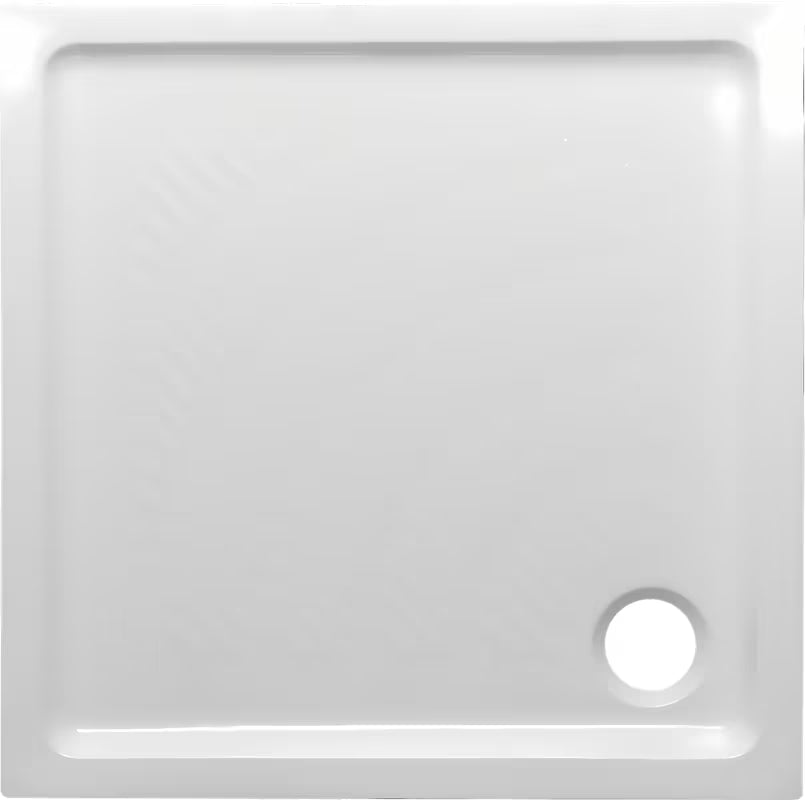 Multi Abs kwadratowy brodzik prysznicowy 90x90 cm z akrylu, biały