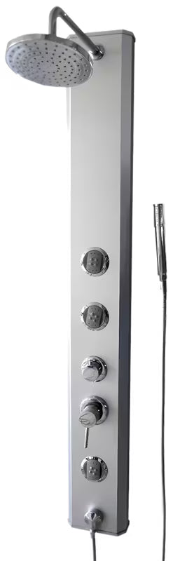 Panel prysznicowy Multi Basicshower z baterią jednouchwytową i wieloma funkcjami natrysku