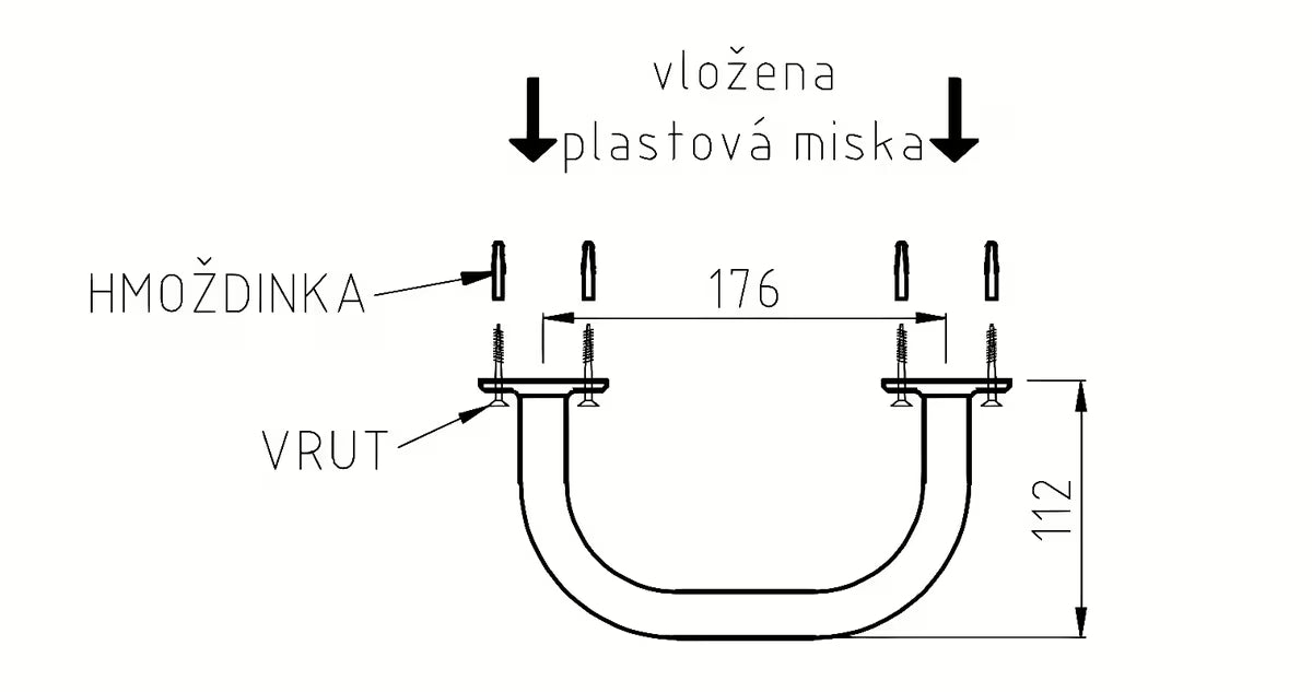 Biała ścienna mydelniczka Multi o eleganckim zaokrąglonym designie