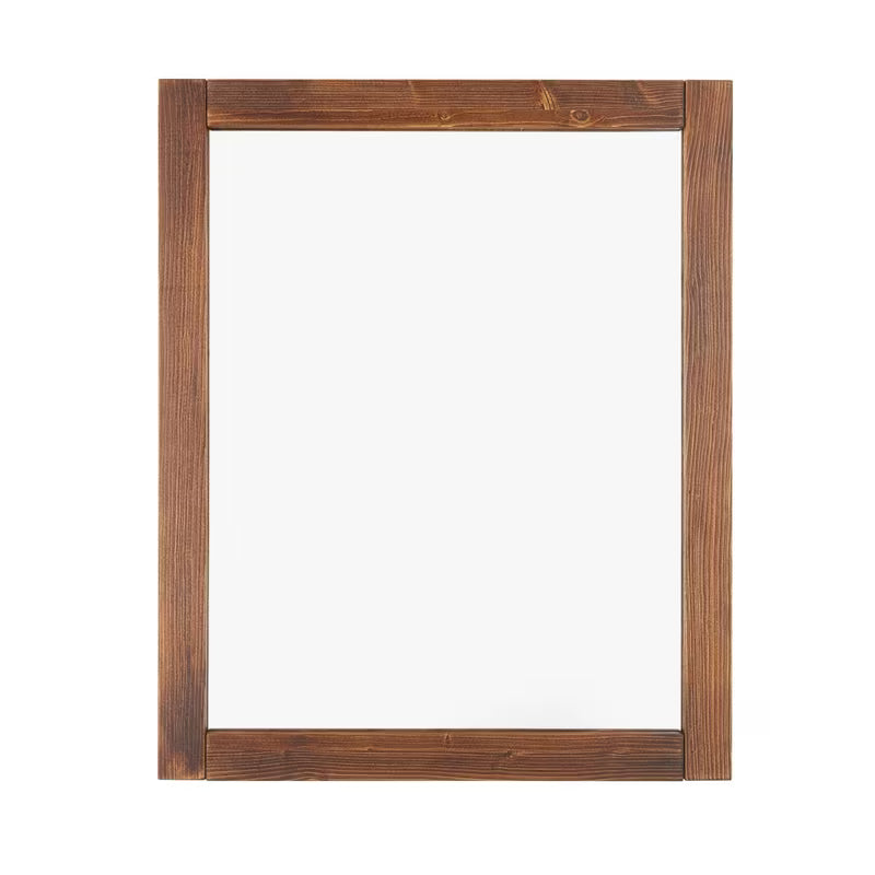 Lustro Naturel Country 65 x 80 cm z ramą z litego drewna w odcieniu palisander.