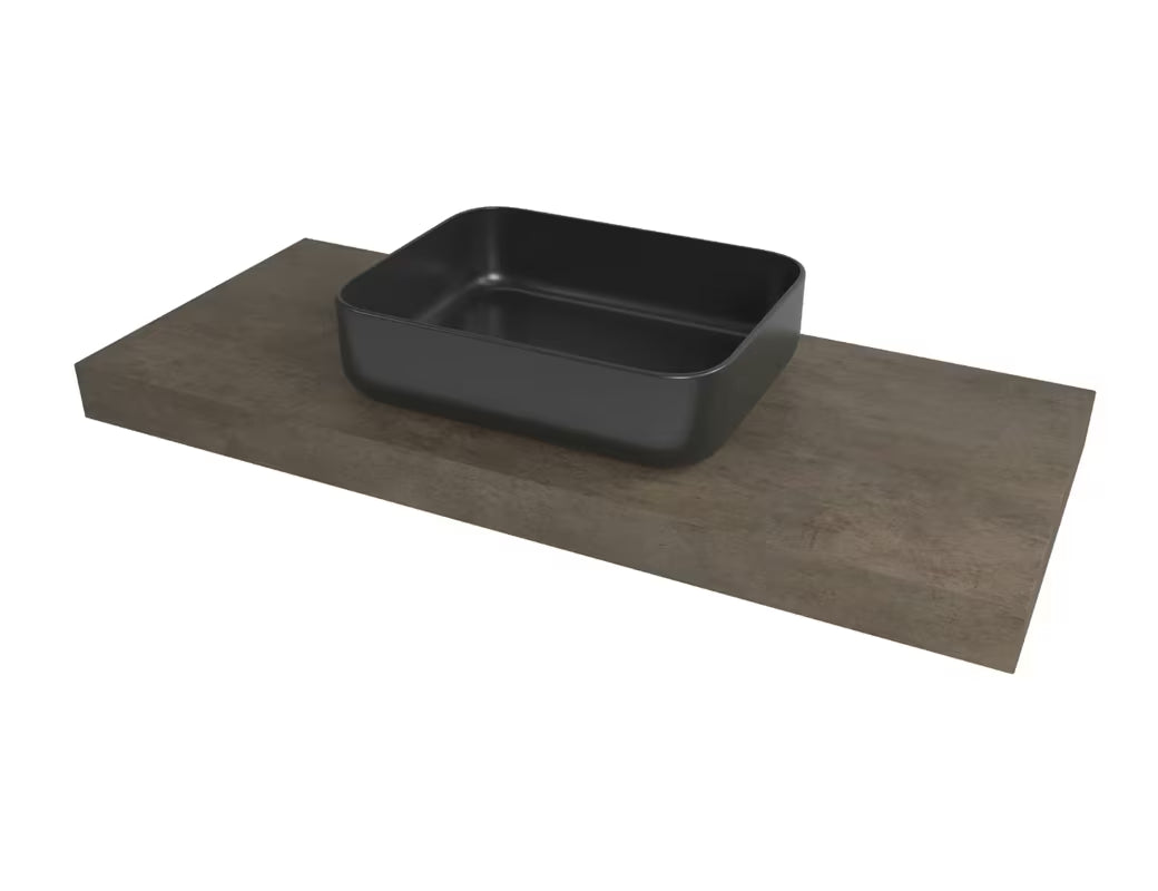 Blat pod umywalkę nablatową Naturel Dolce w dekorze Beton Chicago