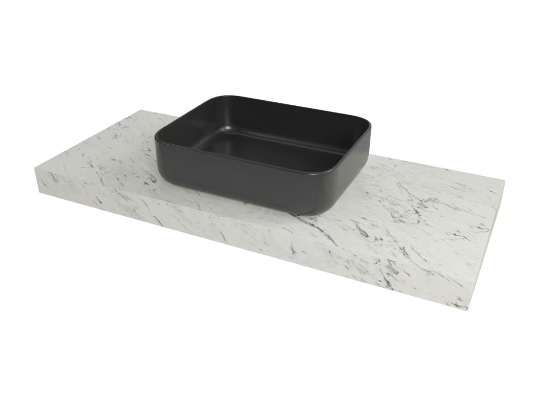 Blat pod umywalkę nablatową Naturel Dolce w wykończeniu marmur carrara