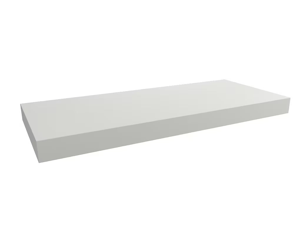 Biały matowy blat pod umywalkę nablatową wisząca Naturel Dolce