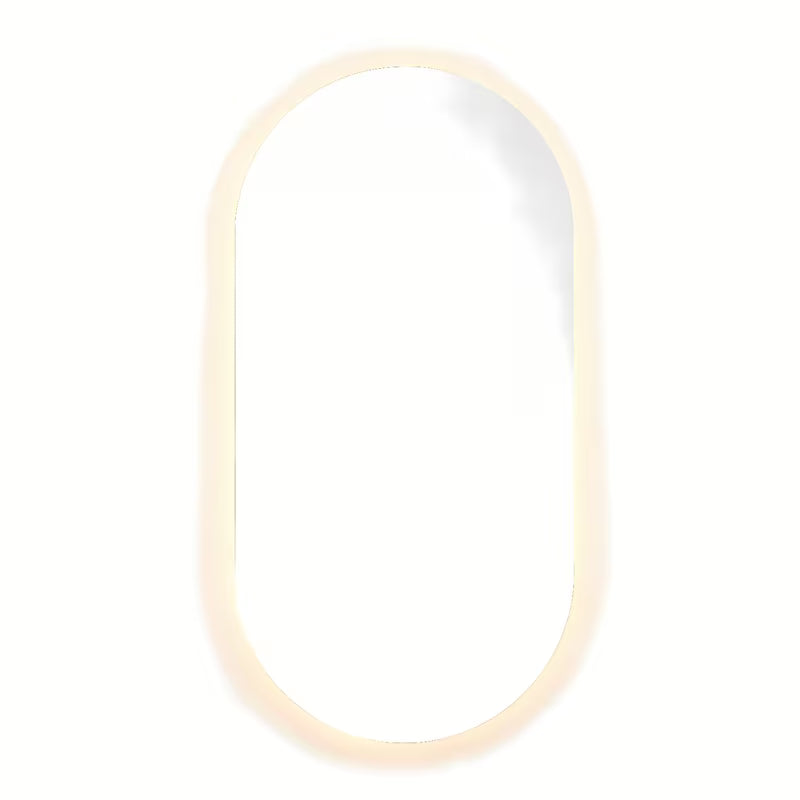 Owalne LUSTRO led Naturel Project 40x80 cm z matą przeciwmgielną i sterowaniem dotykowym