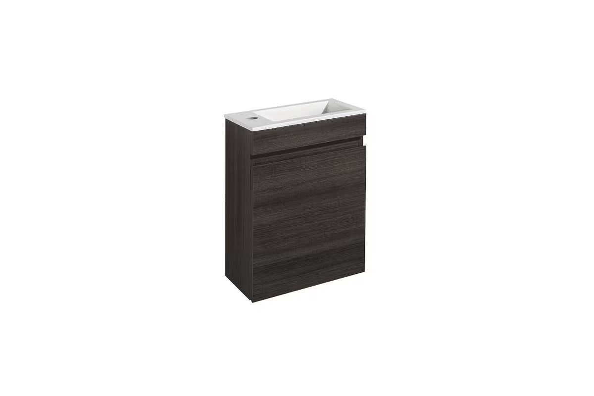 Szafka z umywalką Naturel Verona 40 x 22 x 53,2 cm w dekorze ciemnego drewna