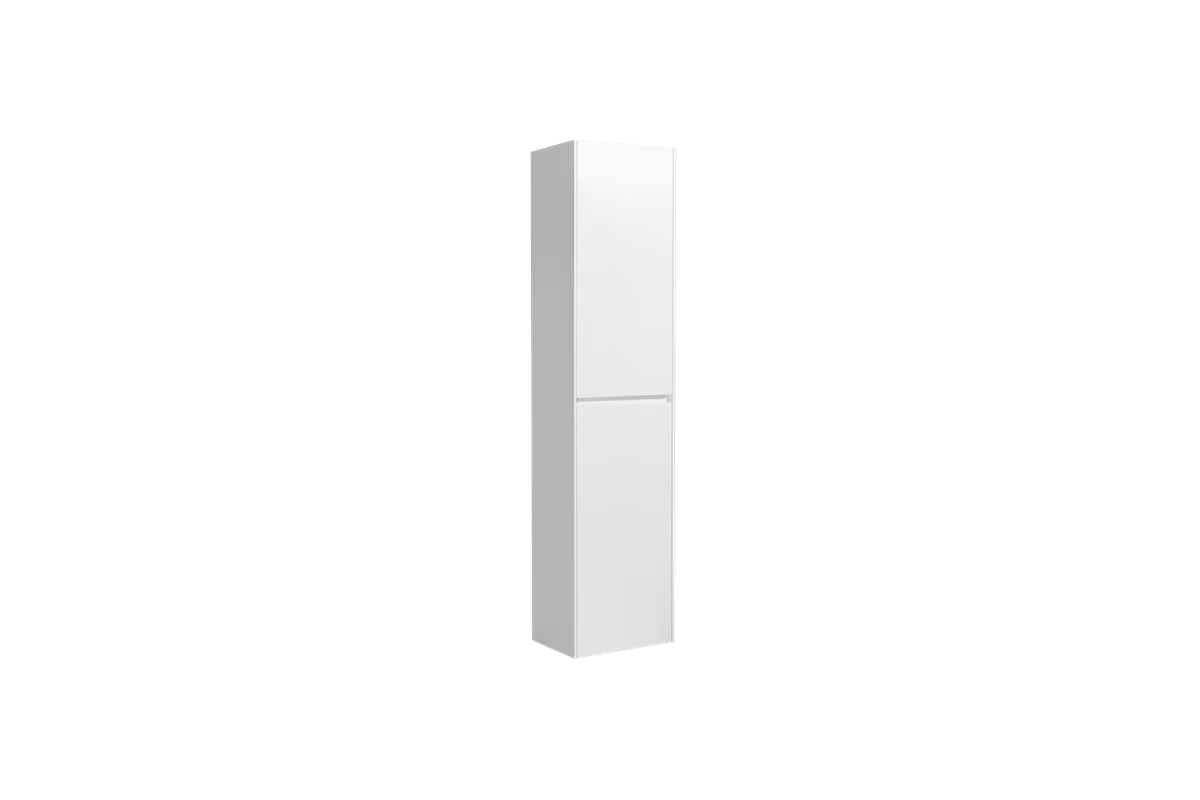 Wysoka wisząca szafka łazienkowa Naturel Verona 40x170x30 cm w białym macie z dwojgiem drzwi