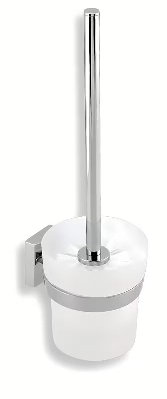 Novaservis Metalia 12 SZCZOTKA do Wc w wykończeniu biały/chrom, montaż wiercony.
