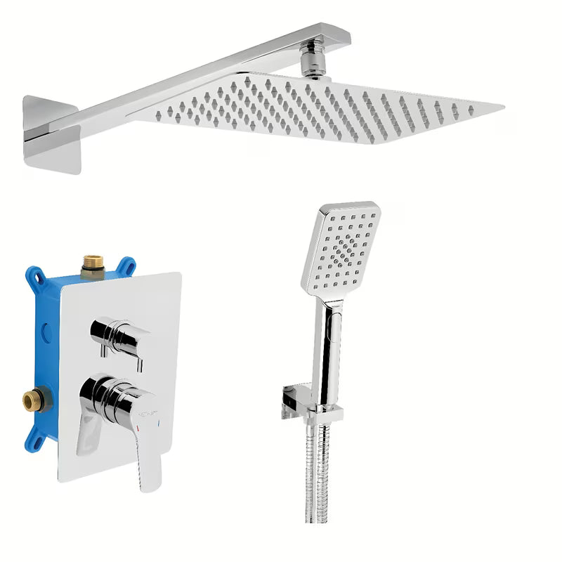 Novaservis Metalia 54 podtynkowy system prysznicowy w chromie z deszczownicą 300x200 mm i rączką prysznicową