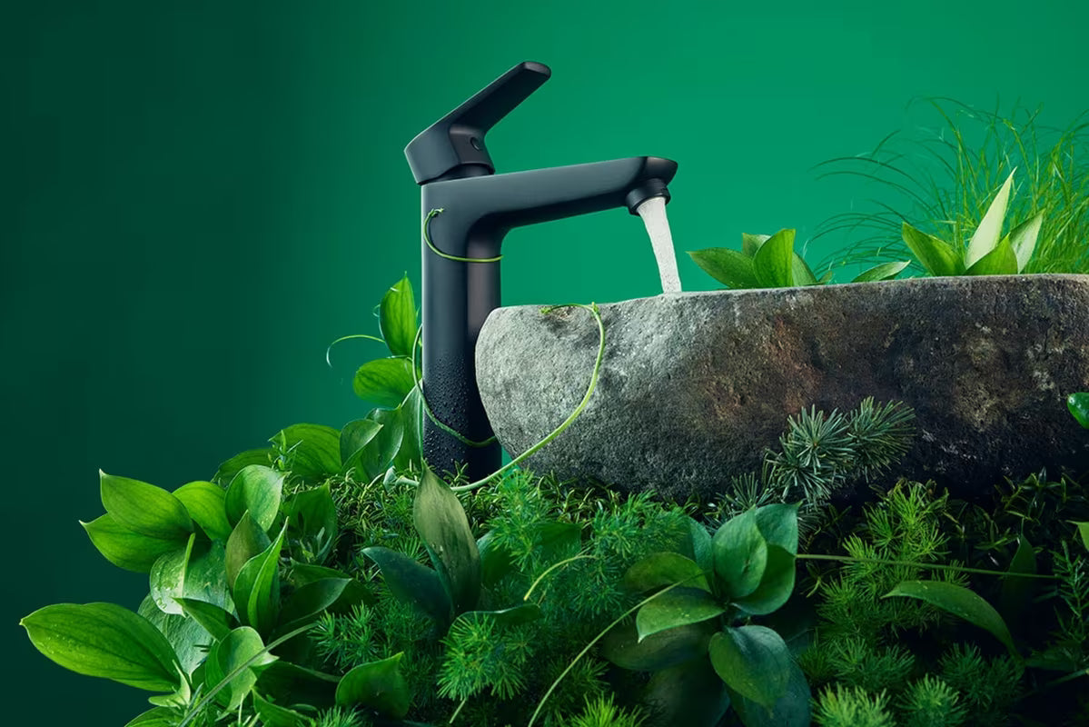 Novaservis Metalia 58 jednouchwytowa stojąca bateria umywalkowa w kolorze czarnym z matowym wykończeniem