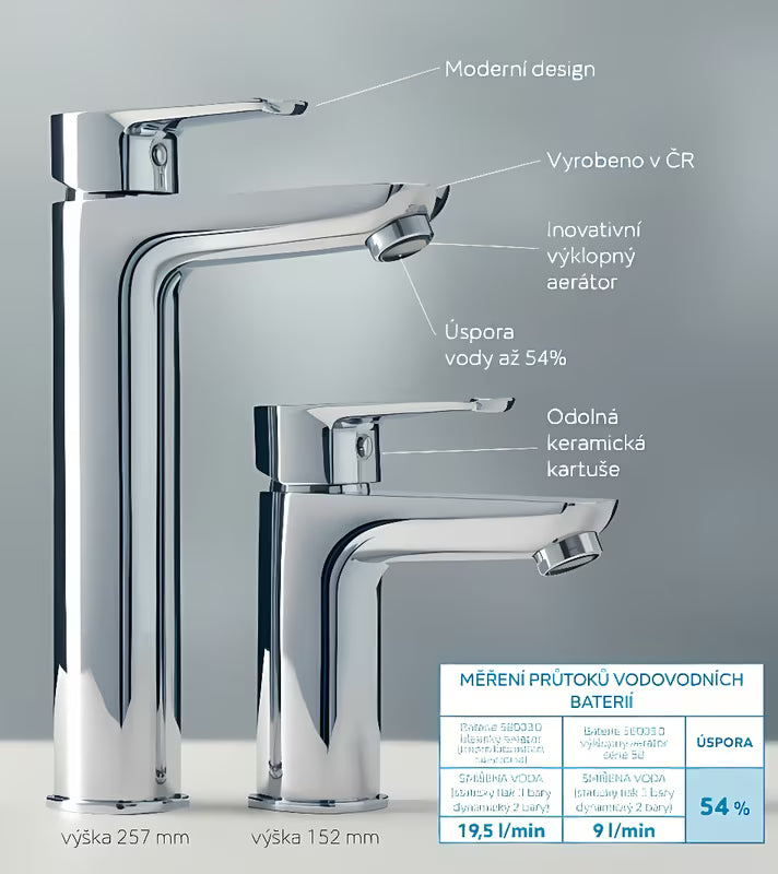 Novaservis Metalia 58 jednouchwytowa stojąca bateria umywalkowa z odpływem w wykończeniu chromowanym