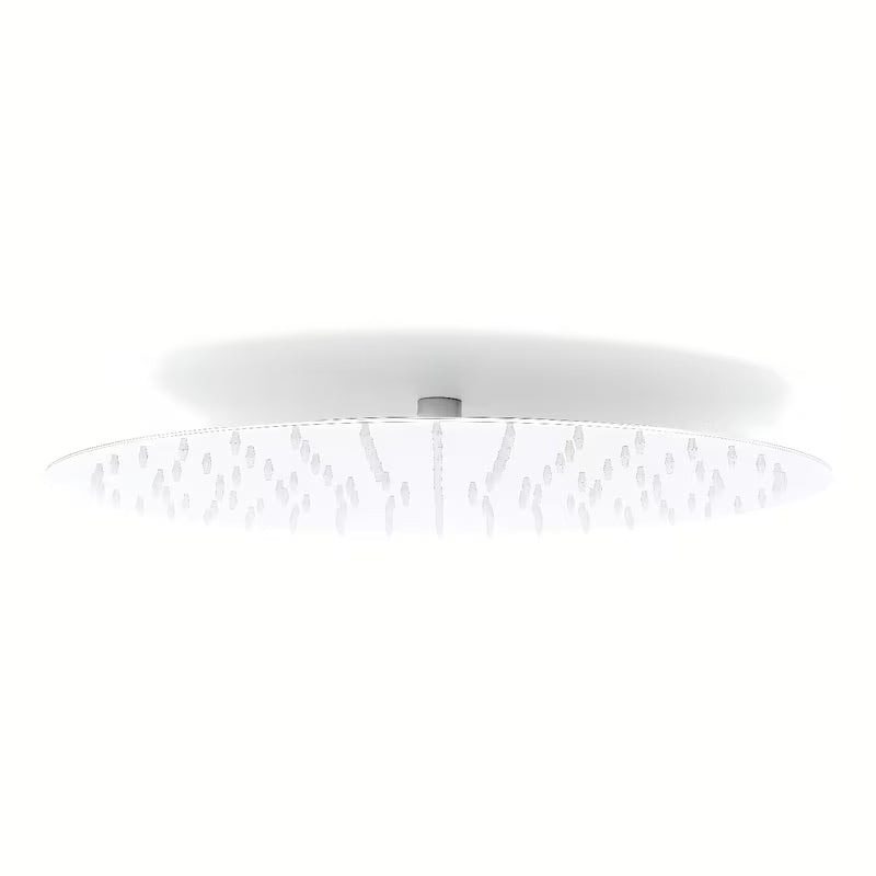 Mosiężna deszczownica Optima Chrome w okrągłym kształcie, średnica 40 cm.