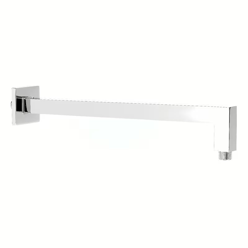 Ramię prysznicowe Optima Chrome o kwadratowym designie, długość 40 cm, pro deszczownicy.