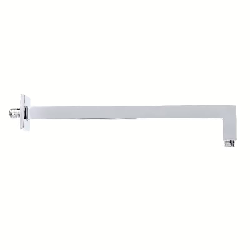 Ramię prysznicowe Optima Chrome o kwadratowym designie, długość 40 cm, pro deszczownicy.