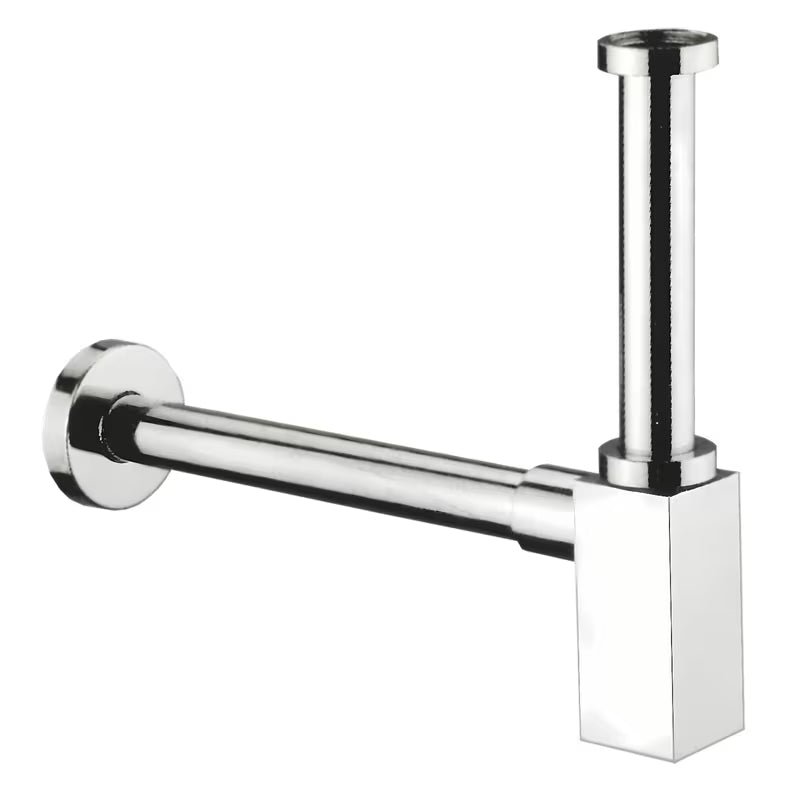 Designerski syfon umywalkowy Optima Chrome o średnicy 32 mm