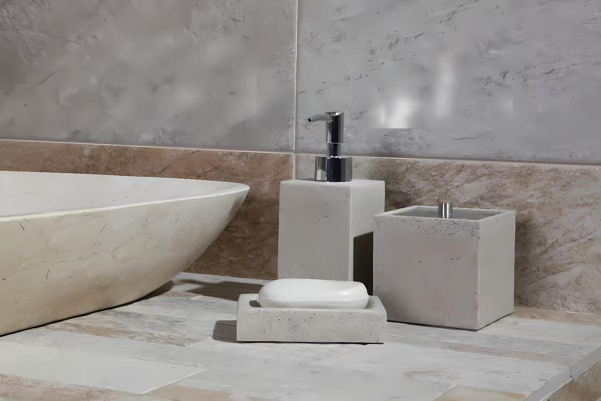 Wolnostojący SZCZOTKA do Wc Optima Supera z polyresinu w kolorze light-limestone
