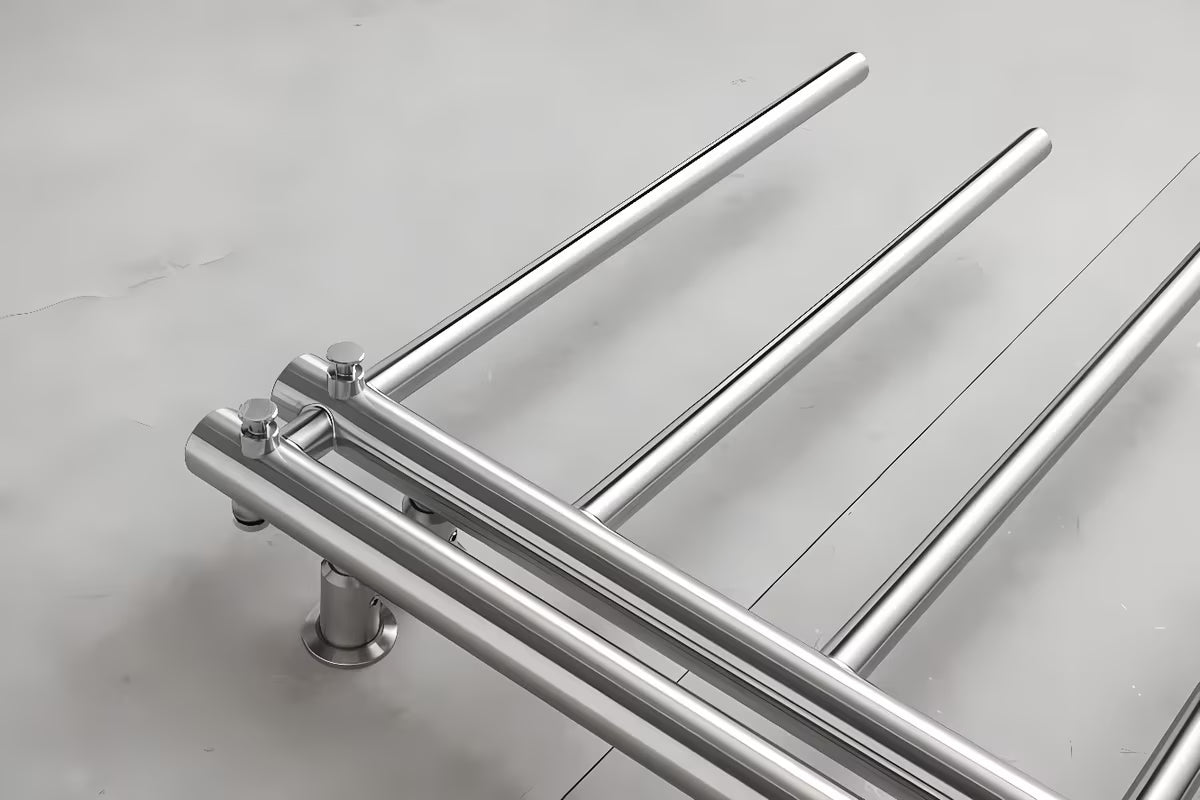 Chromowany kombinowany grzejnik łazienkowy P.M.H. Apollo 500x1140 mm ze środkowym podłączeniem 50 mm