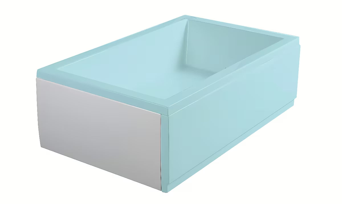 Biały panel do brodzika Polysan pro zabudowa instalacji w łazience.