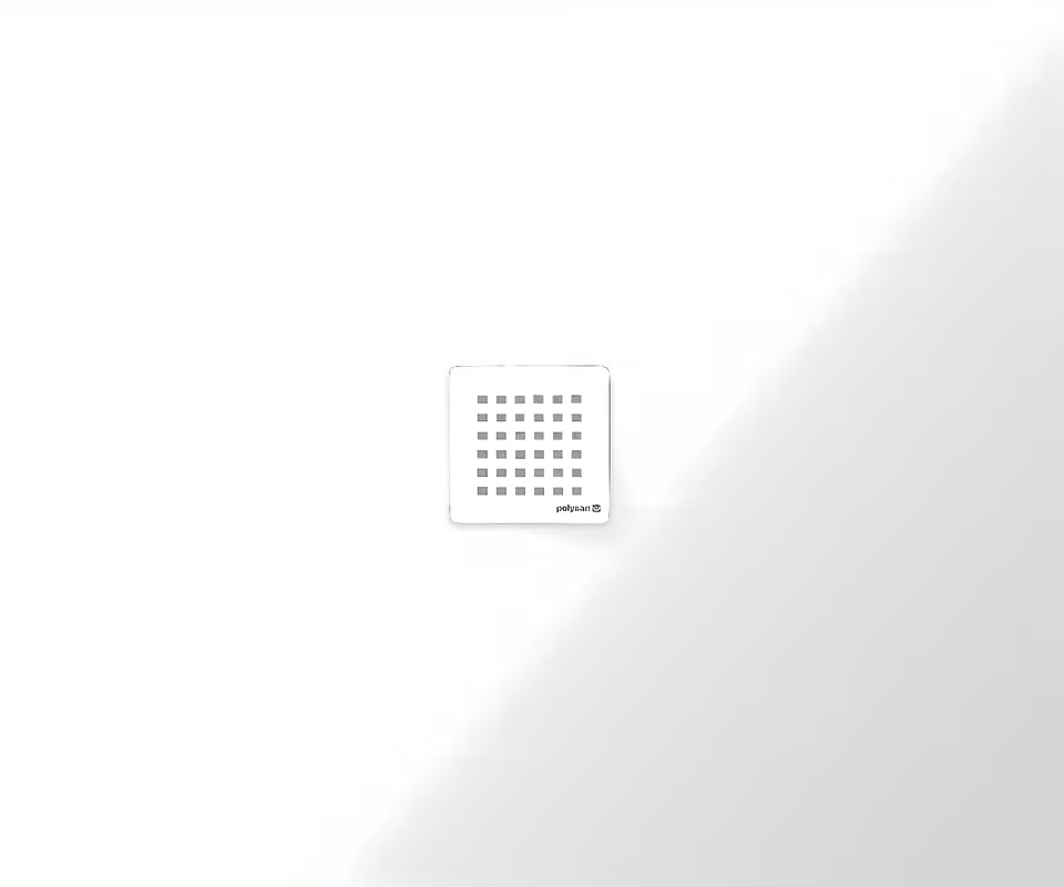 Biały brodzik prysznicowy prostokątny Polysan Flexia z lanego marmuru 120x100 cm.