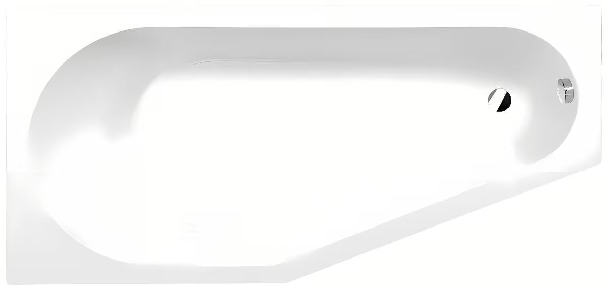 Asymetryczna wanna akrylowa Polysan Tigra lewa 150 x 75 cm