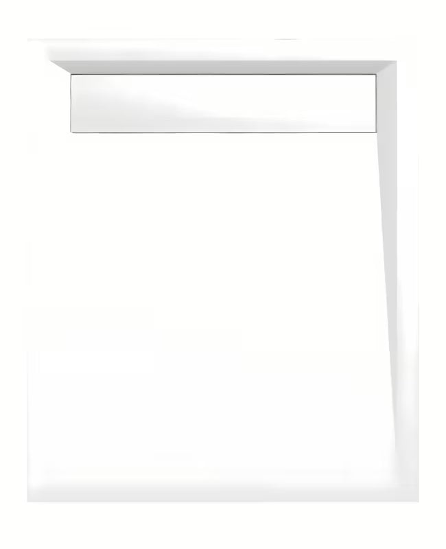 Biała brodzik prysznicowy prostokątny Polysan Varesa 100x80 cm z lanego marmuru