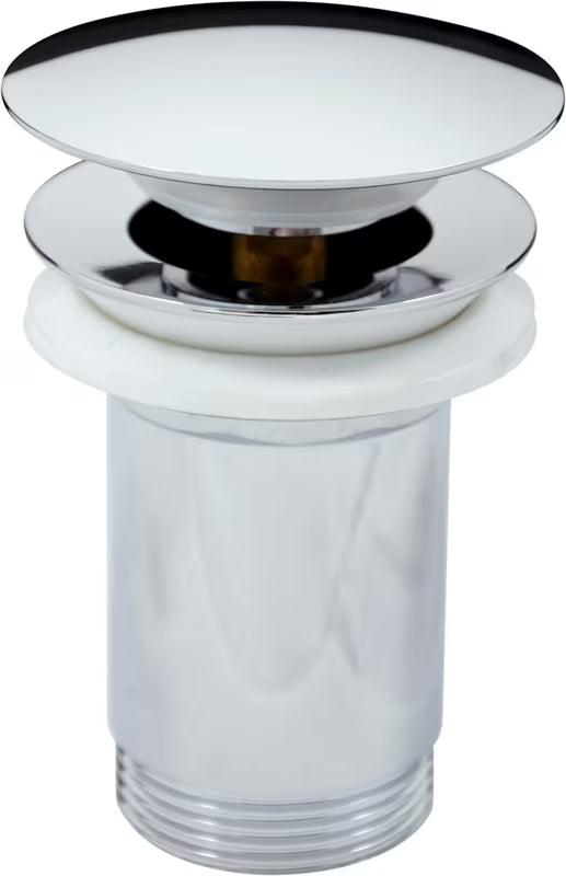 Chromowany korek umywalkowy odpływ Rav Slezak ClickClack z przelewem 5/4"