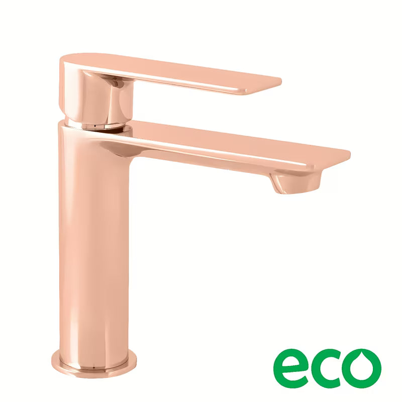 Stojąca bateria umywalkowa Rav Slezak Nil bez odpływu w wykończeniu rose gold połysk.