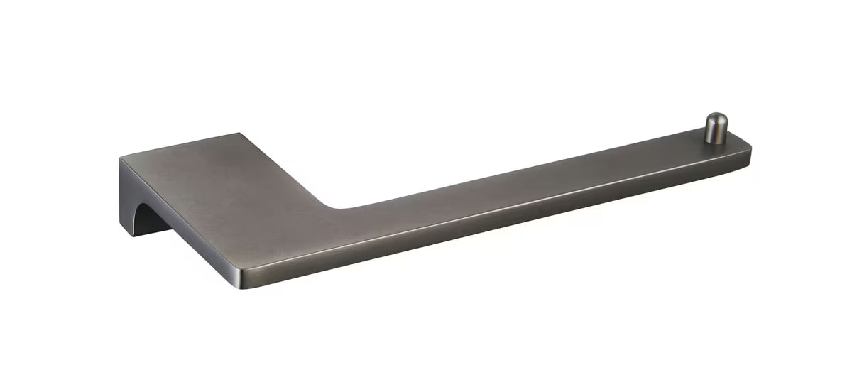 Uchwyt na papier Toaletowy Rav Slezak Nil w wykończeniu metal grey pro montaż wiercony