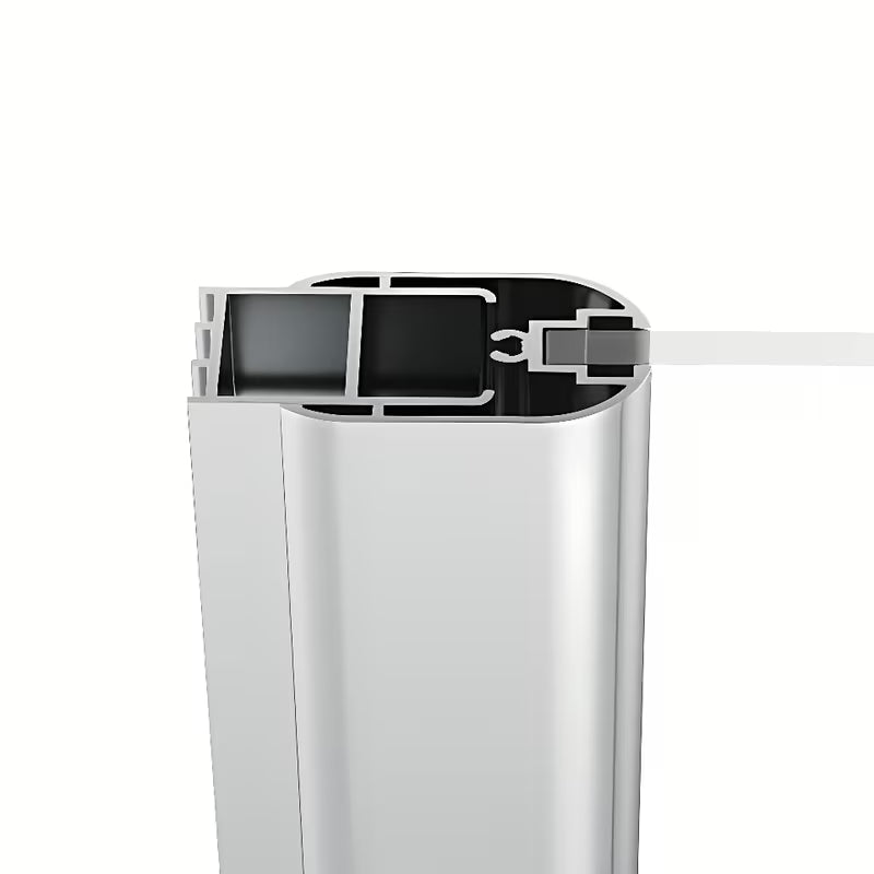 Ścianka boczna do drzwi prysznicowych Ravak Chrome 100 cm z przezroczystym szkłem Transparent i powłoką Ravak anticalc®.